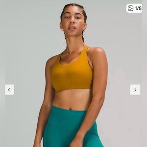 Lululemon Energy Bra High Support, B-DDD Cups in Gold Spice size 32C